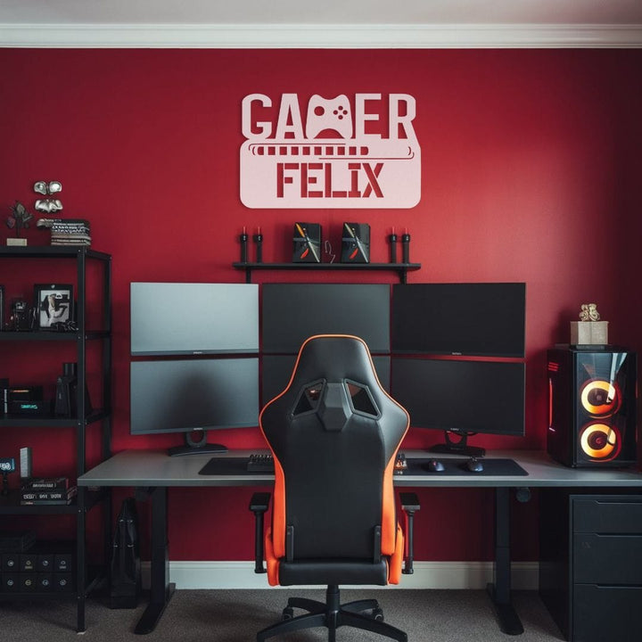 Gamer 5 Metal Sign Uber Elegant