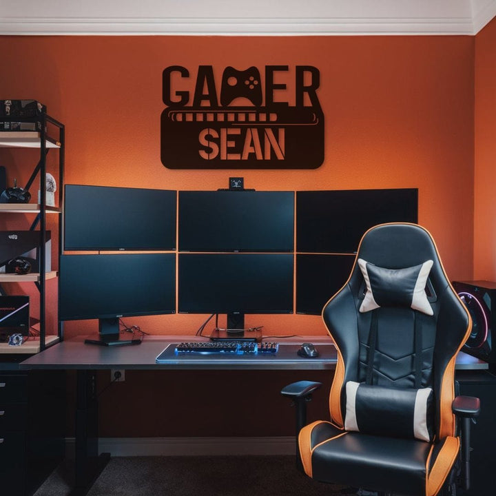Gamer 5 Metal Sign Uber Elegant