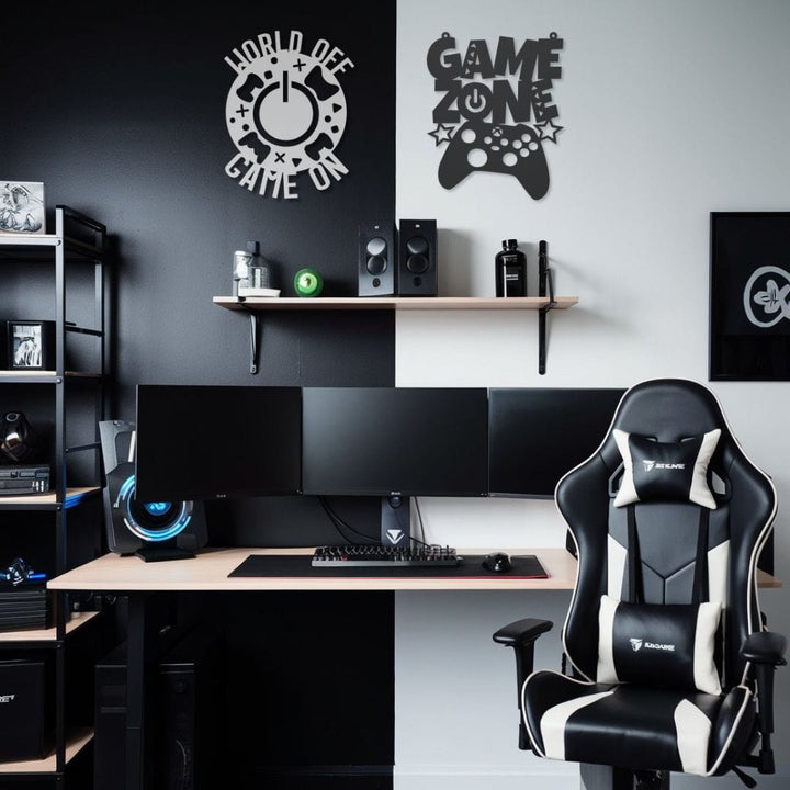 Gamer 9 Metal Sign Uber Elegant