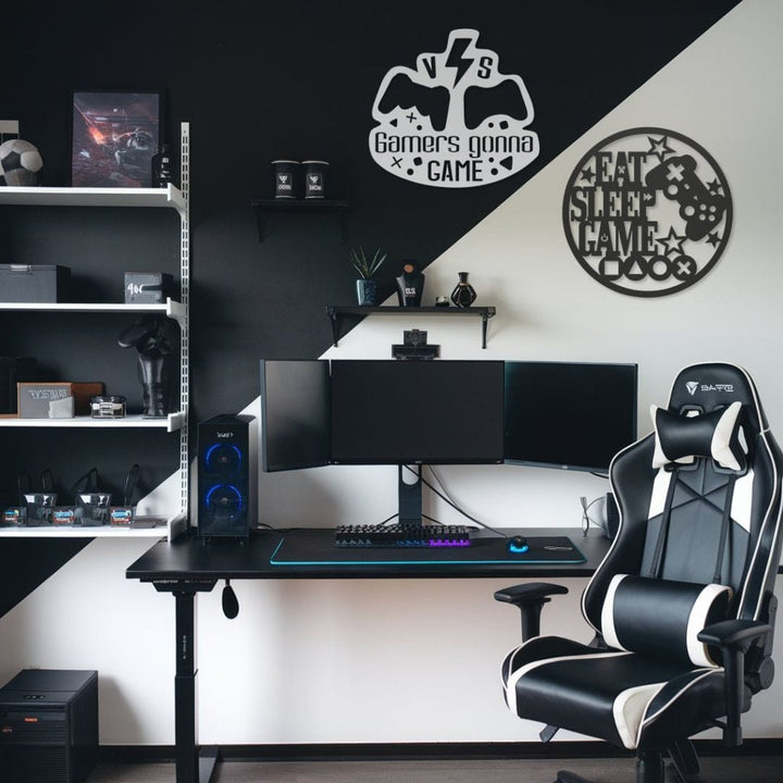 Gamer 12 Metal Sign Uber Elegant