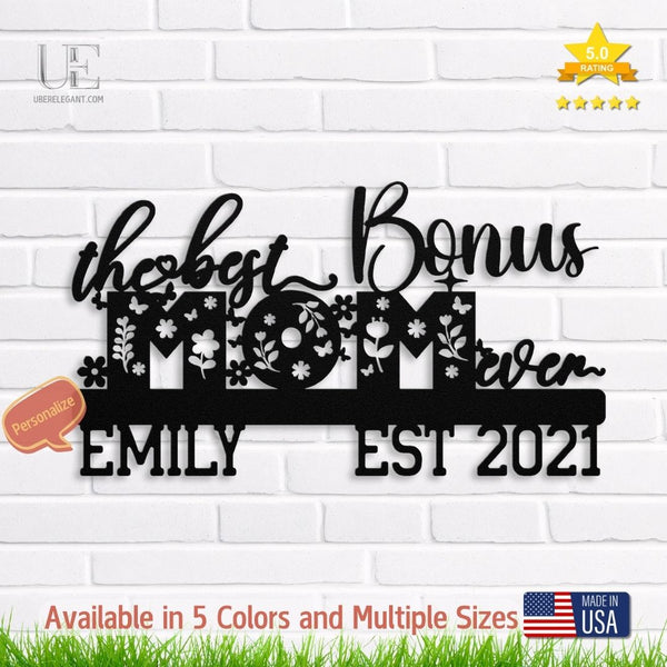 Personalized Metal Art Gift for Step Mom
