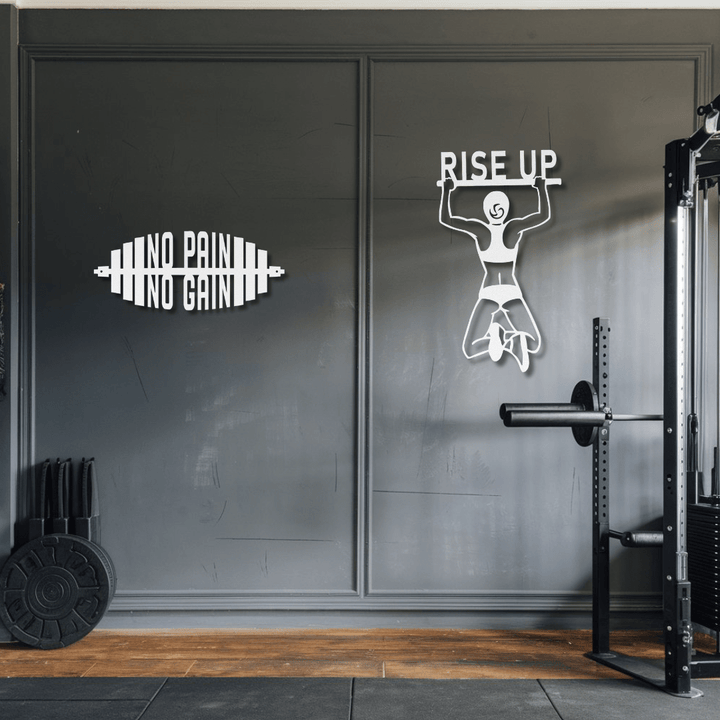 Gym Motivation Metal Sign | Unique Wall Art for Your Workout Space Metal Art Uber Elegant