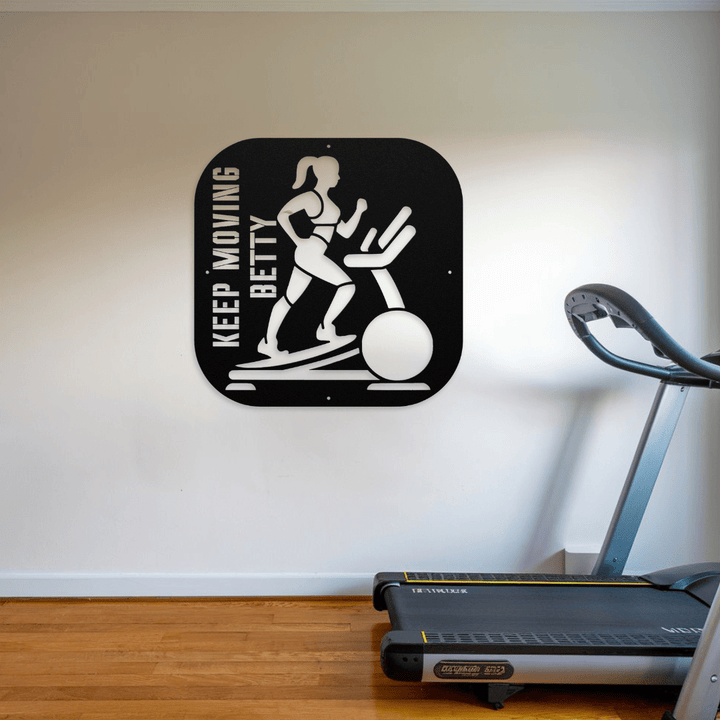Fitness Motivation Wall Art | Personalized Sign for Home Gyms Metal Art Uber Elegant