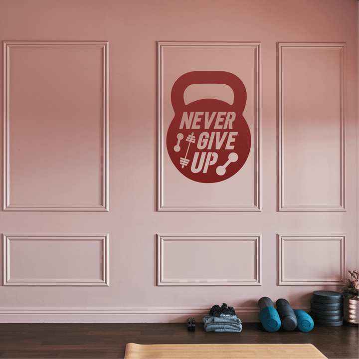Home Gym Motivation Metal Wall Sign | Biceps Gym Art for Fitness Rooms Metal Art Uber Elegant