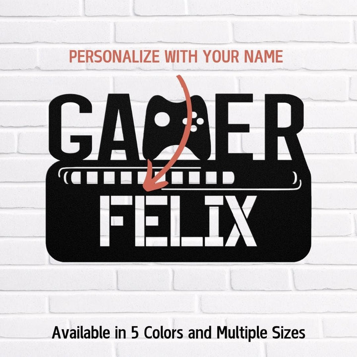 Gamer 5 Metal Sign Uber Elegant