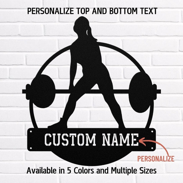 Flex Your Walls with Personalized Gym Metal Art | Gym Decor Wall Sign Metal Art Black / 12" Uber Elegant