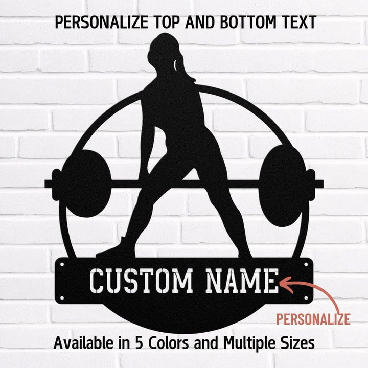 Flex Your Walls with Personalized Gym Metal Art | Gym Decor Wall Sign Metal Art Black / 12" Uber Elegant