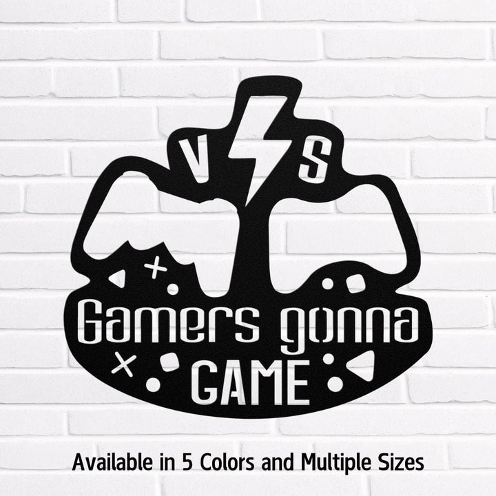 Gamer 10 Metal Sign Uber Elegant