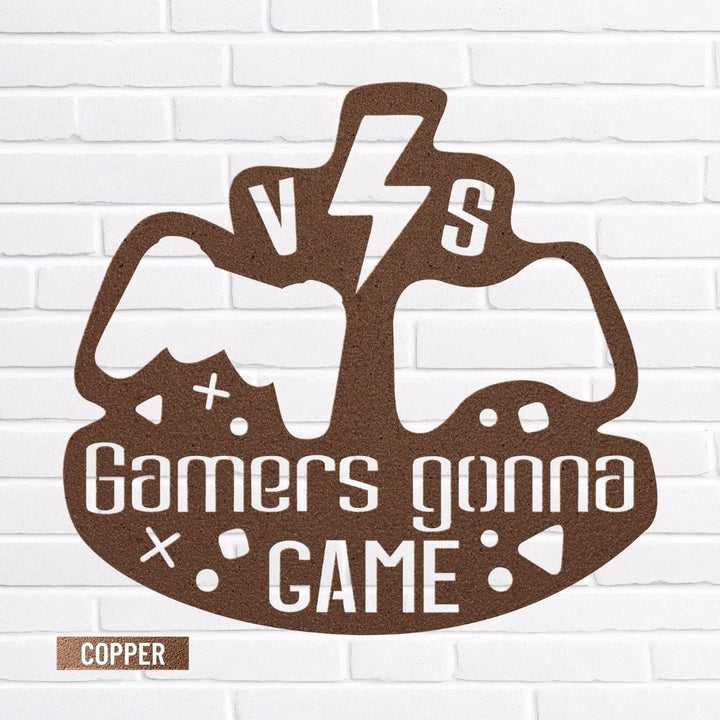 Gamer 10 Metal Sign Uber Elegant