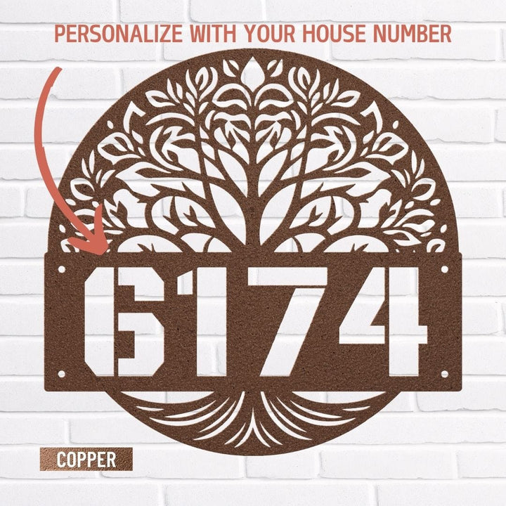 Address 16 Metal Sign Uber Elegant