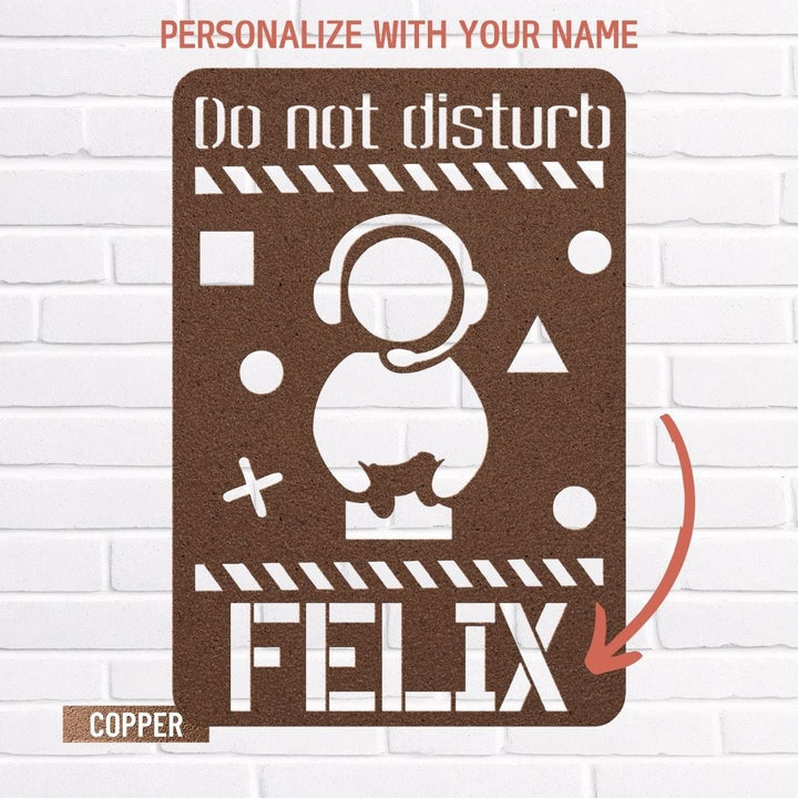 Gamer 6 Metal Sign Uber Elegant