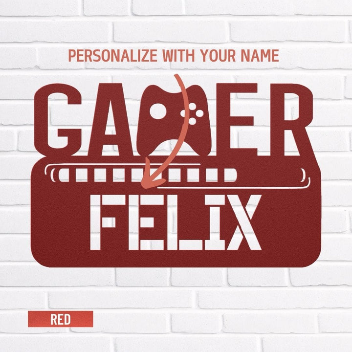 Gamer 5 Metal Sign Uber Elegant