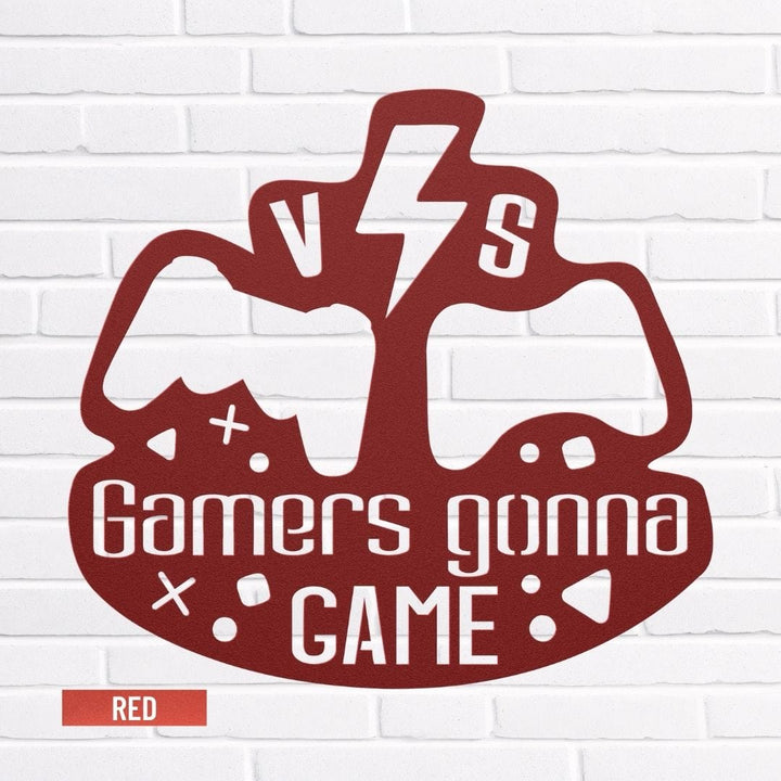 Gamer 10 Metal Sign Uber Elegant