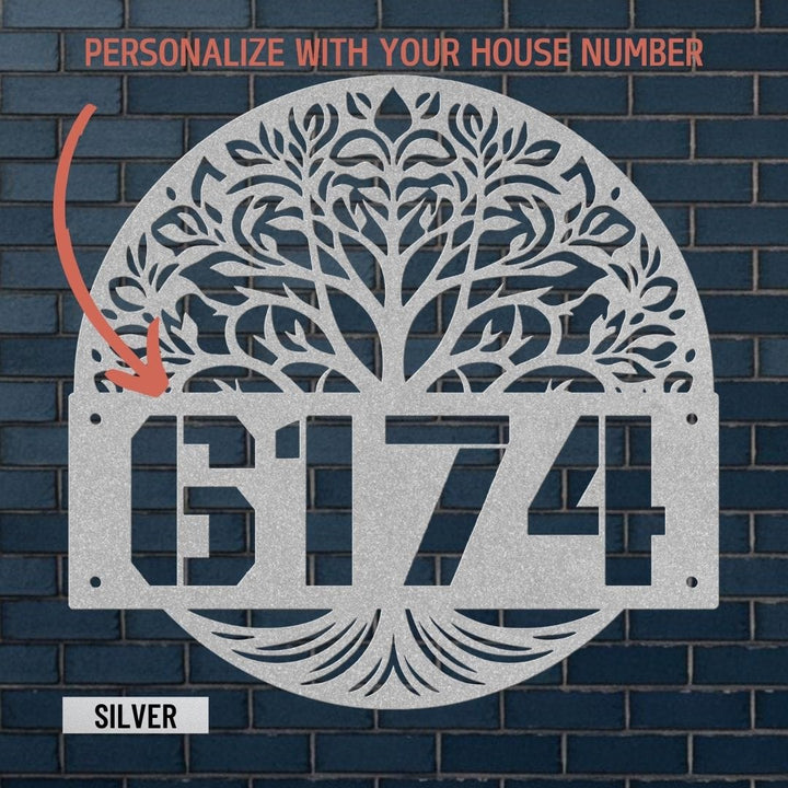 Address 16 Metal Sign Uber Elegant