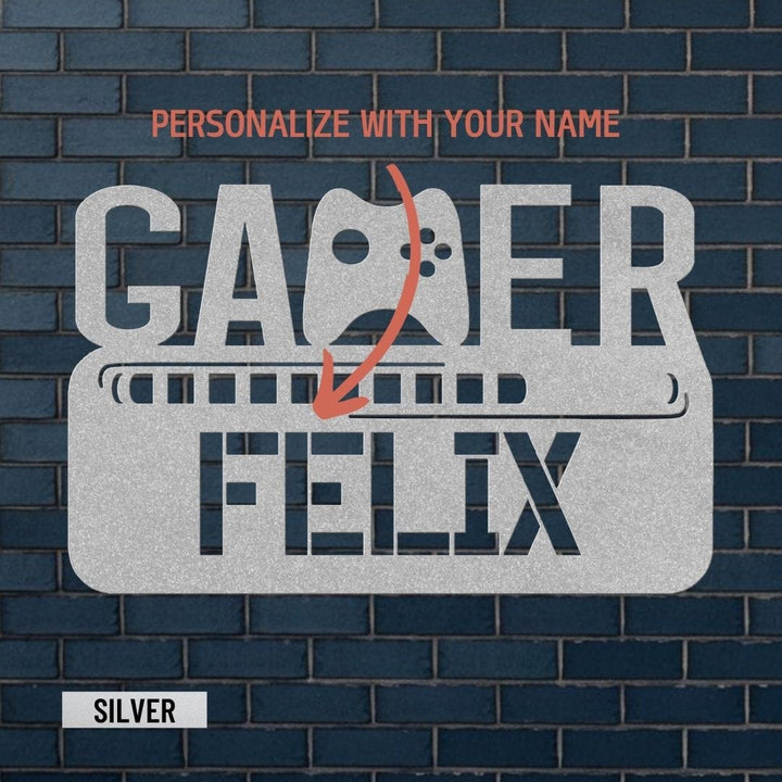 Gamer 5 Metal Sign Uber Elegant