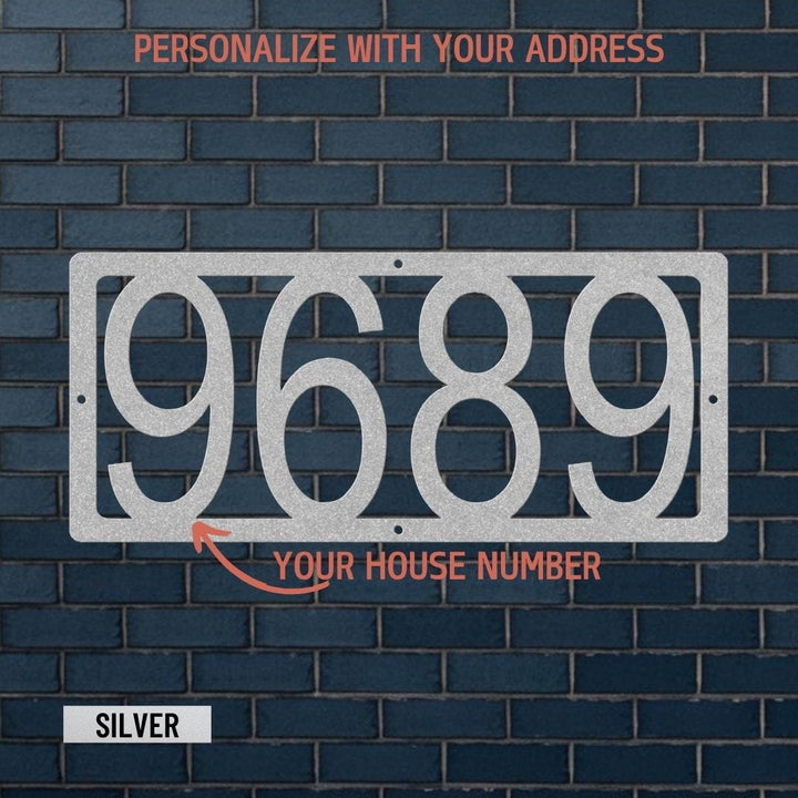Address 6 Metal Sign Uber Elegant