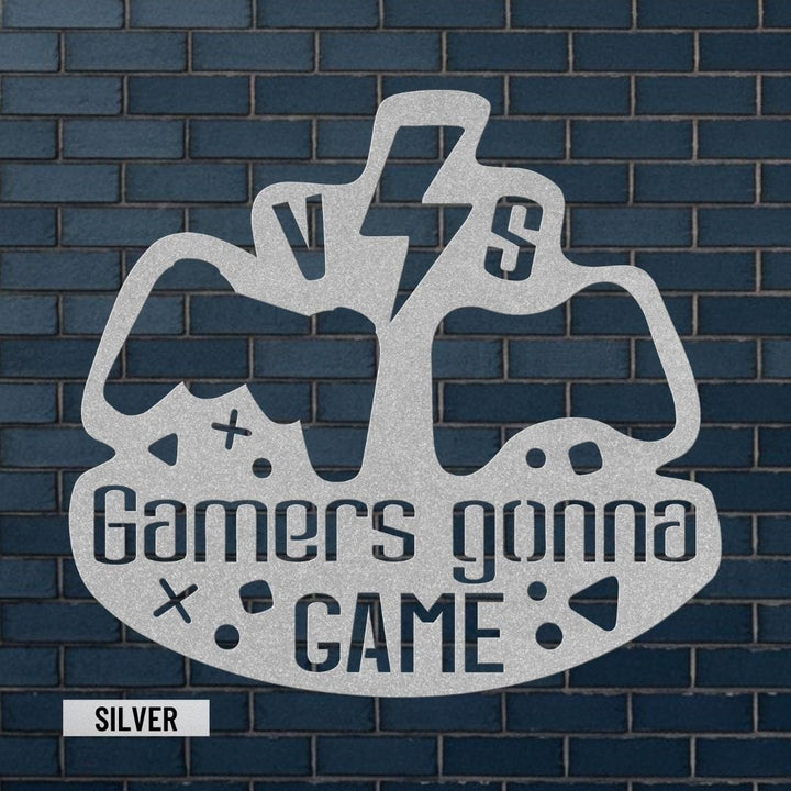 Gamer 10 Metal Sign Uber Elegant