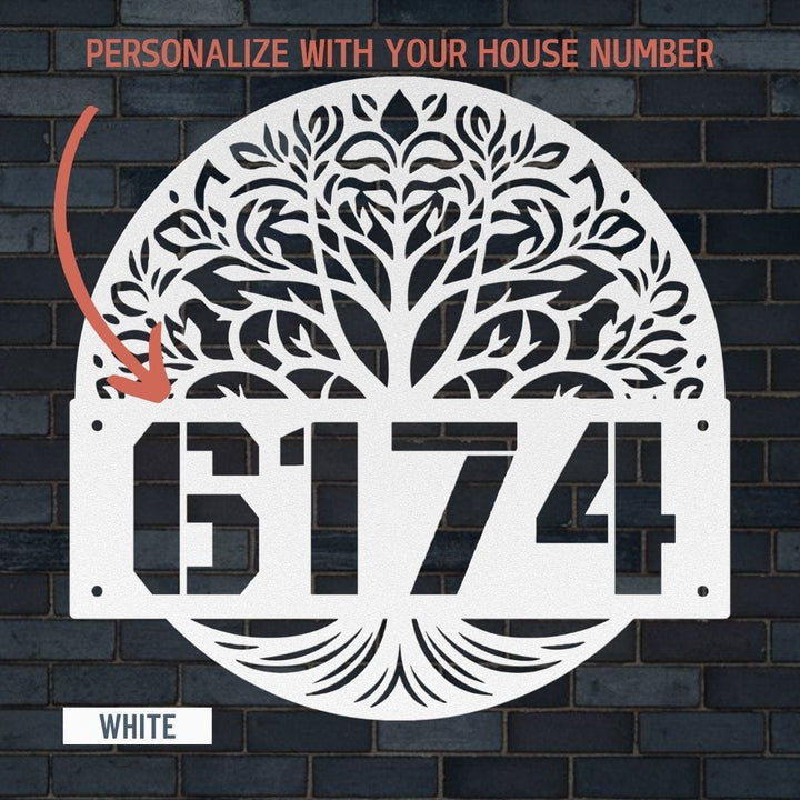 Address 16 Metal Sign Uber Elegant