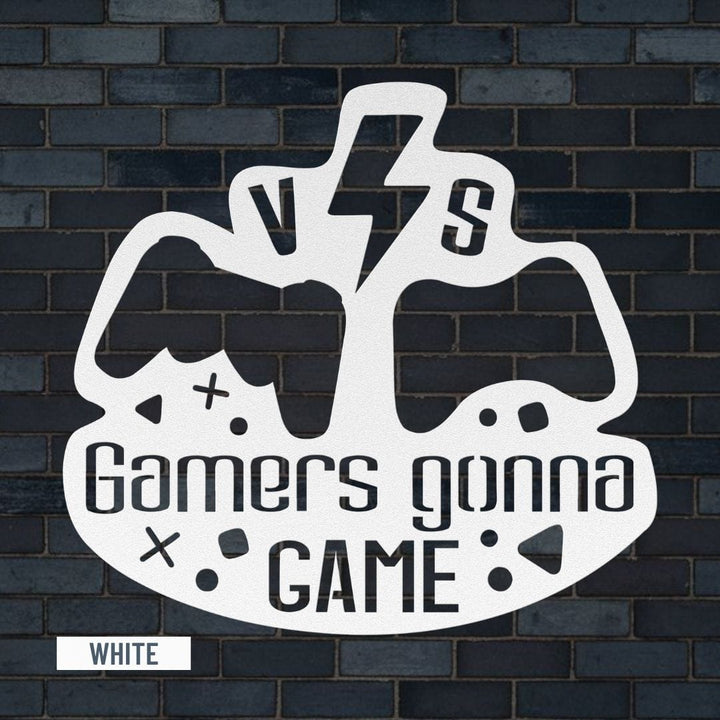 Gamer 10 Metal Sign Uber Elegant