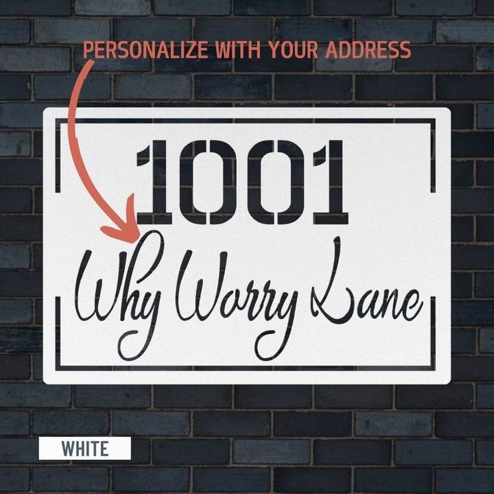 Address 18 Metal Sign Uber Elegant