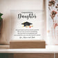 Congratulations Gift for Daughter Graduation for College High School Master Degree, Custom Grad Gift for Woman niece friend sister