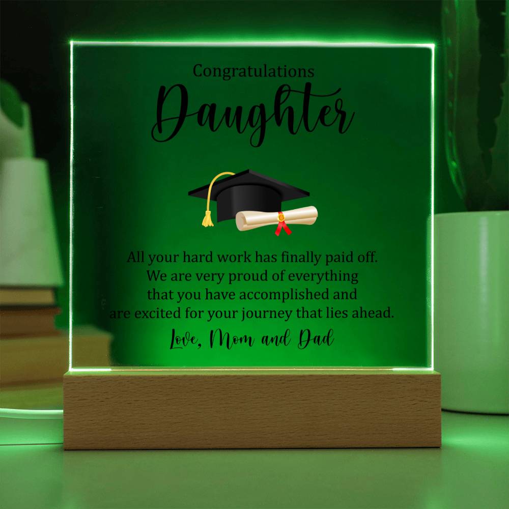 Congratulations Gift for Daughter Graduation for College High School Master Degree, Custom Grad Gift for Woman niece friend sister