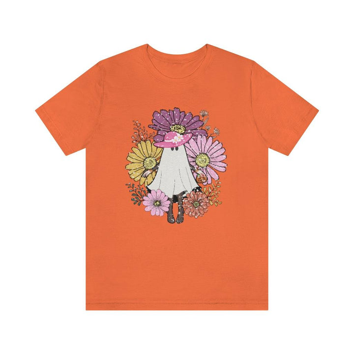 Floral Ghost Shirt Retro Halloween shirt - Uber Elegant