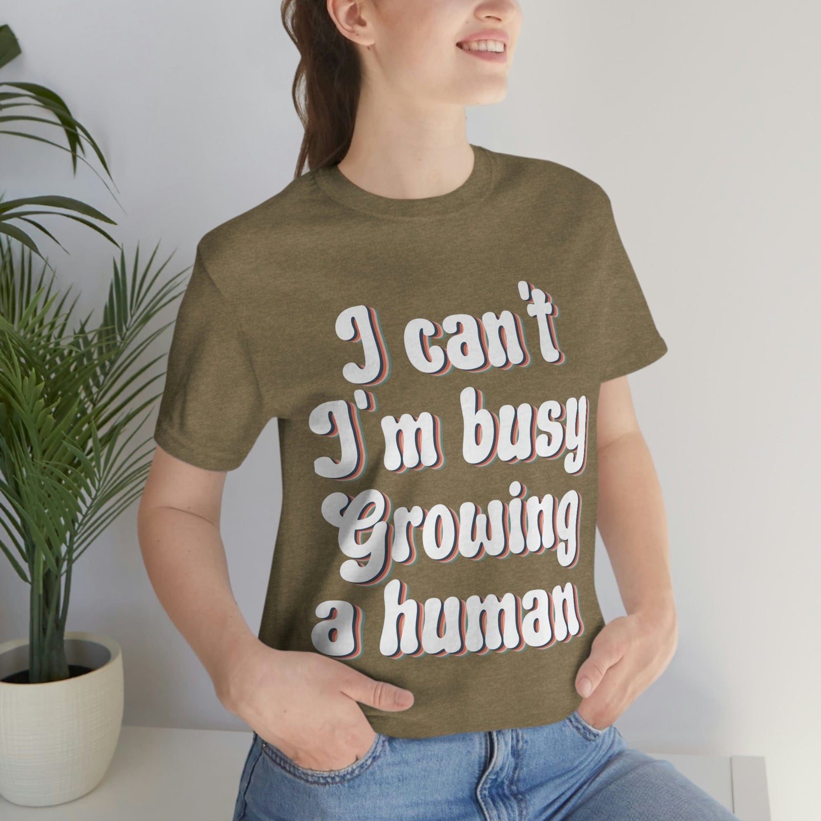 T-Shirt Heather Olive / S Uber Elegant Clothing