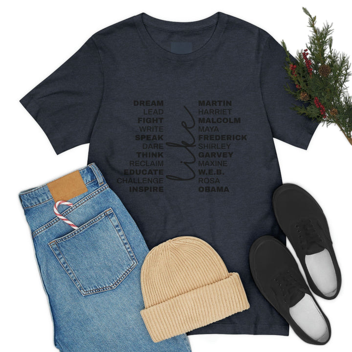 Black Lives Matter Shirt, BLM T-shirt, Human Rights Shirt, Black History T-shirt, Racial Equality Shirt, Premium Mens Womens Unisex Shirt T-Shirt Heather Navy / S Uber Elegant Clothing
