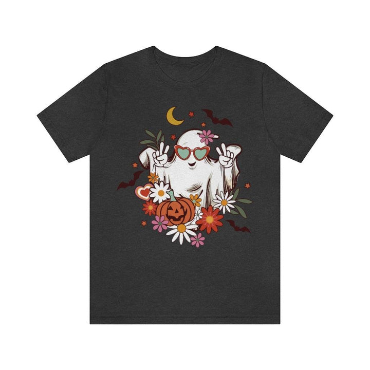 Retro Floral Ghost Shirt for Halloween - Uber Elegant