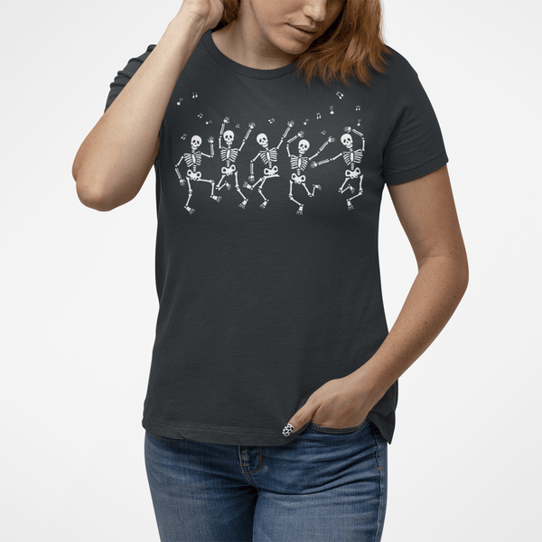 Dancing Skeleton Halloween Shirt - Uber Elegant