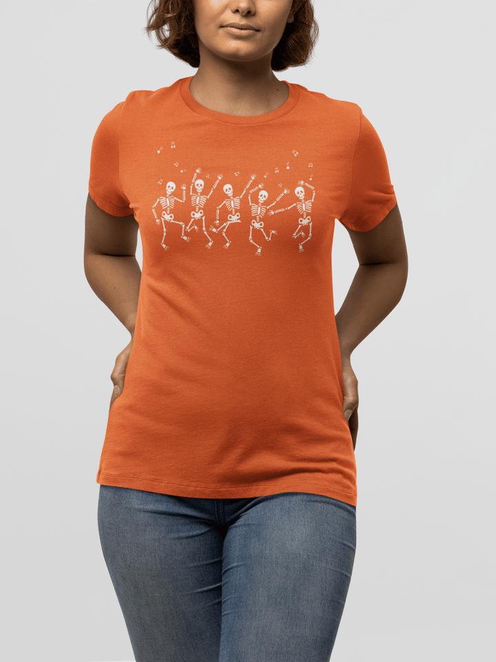 Dancing Skeleton Halloween Shirt - Uber Elegant