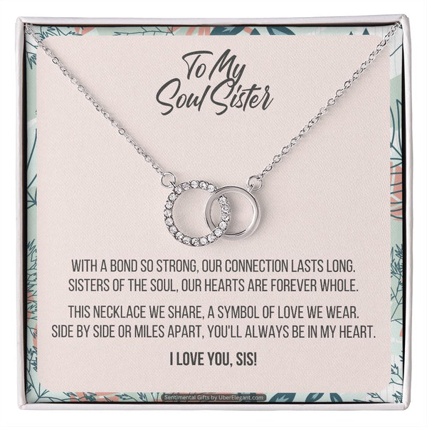 Soul Sisters Necklace: BFF Necklace, Best Friend Gift Jewelry, Long Distance, Quotes, Friends Forever, Tribe, Compass