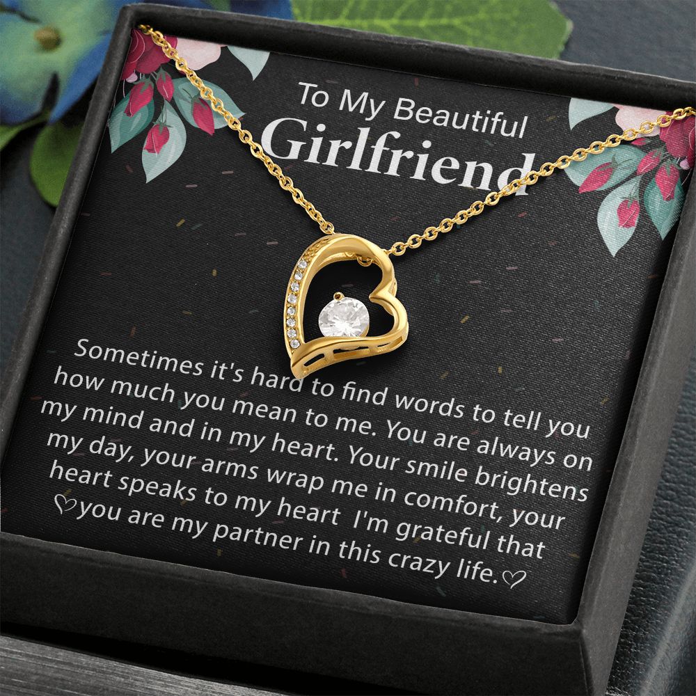 Personalised Interlocked Heart Necklace - To My Girlfriend - You Compl -  Gifts Holder