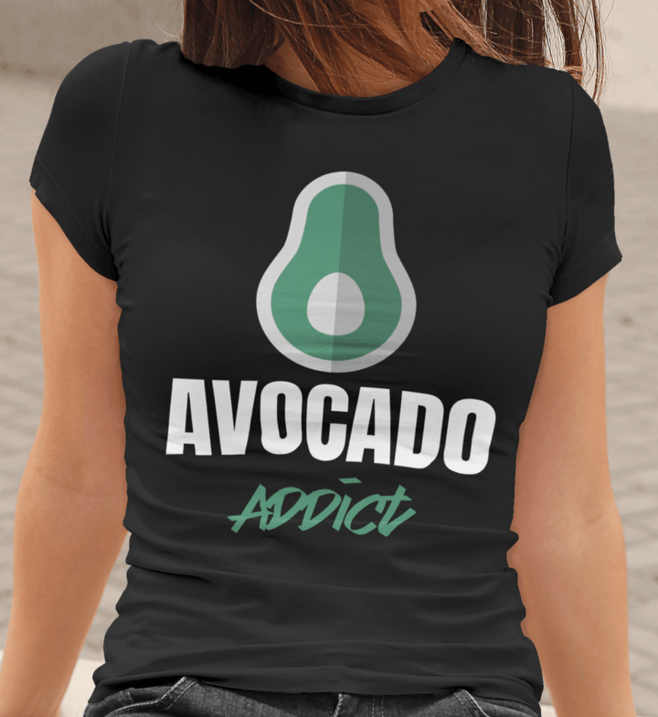 Avocado Addict T-shirt - Uber Elegant