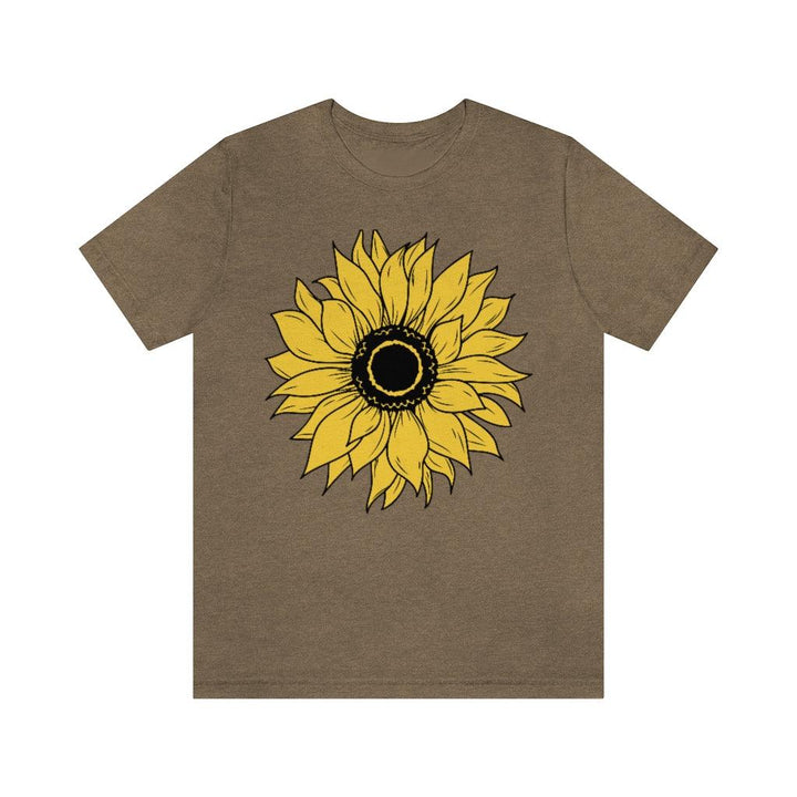 Sunflower Shirt, Floral Tee Shirt, Flower Shirt,Garden Shirt, Womens Fall Shirt, Sunflower Tshirt Sunflower Shirts. Sunshine Tee - Uber Elegant