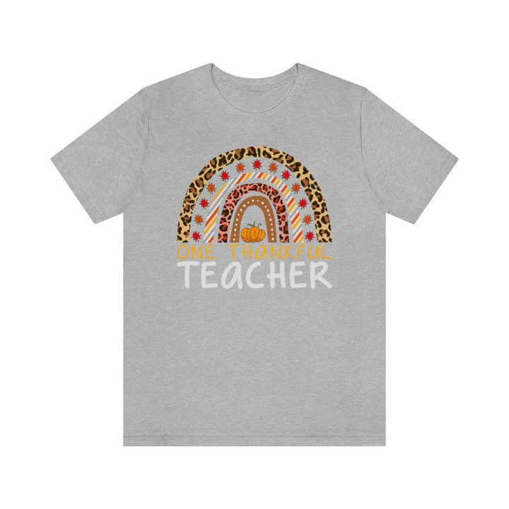 Teacher Rainbow Shirt // Fall Teacher Shirt // Thanksgiving Teacher Shirt // Back to School Shirts // Teacher Shirt // Shirts For Teachers T-Shirt Athletic Heather / S Uber Elegant Clothing