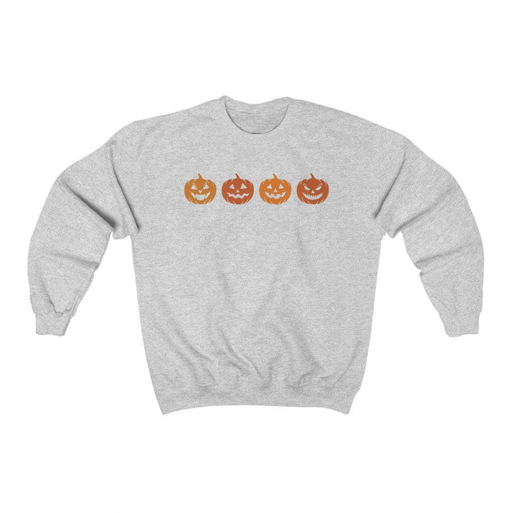 Pumpkin Sweatshirt / Pumpkin Jack-o-Lantern Sweater - Uber Elegant