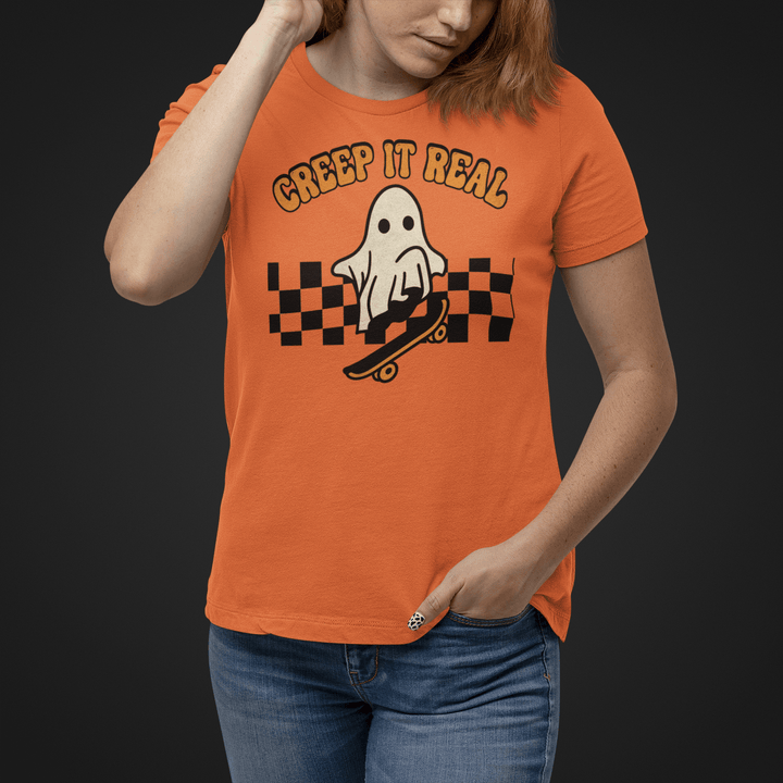 Creep It Real Ghost Shirt / Retro Halloween shirt - Uber Elegant