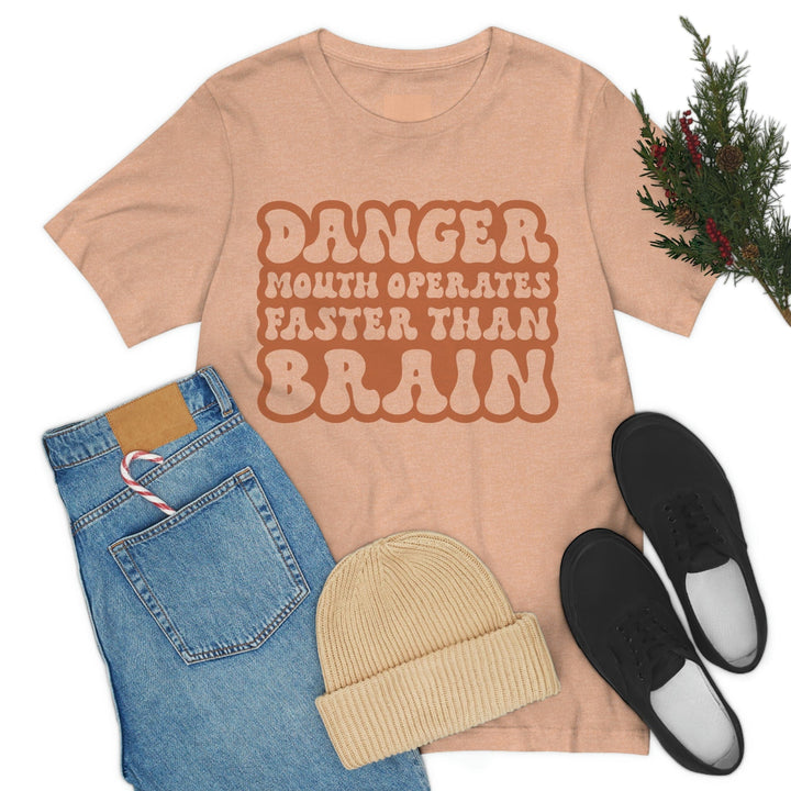 Funny Shirts for Men, Funny Shirts, Womens Graphic Tee,Best Friend Gift Funny,Fitness Shirt Men,Gift for Him, Gifts for Men, Gift for Her T-Shirt Heather Peach / S Uber Elegant Clothing