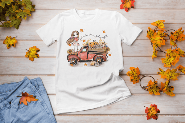 Just a Teacher Who Loves Fall // Back to School Teacher Shirt - Uber Elegant